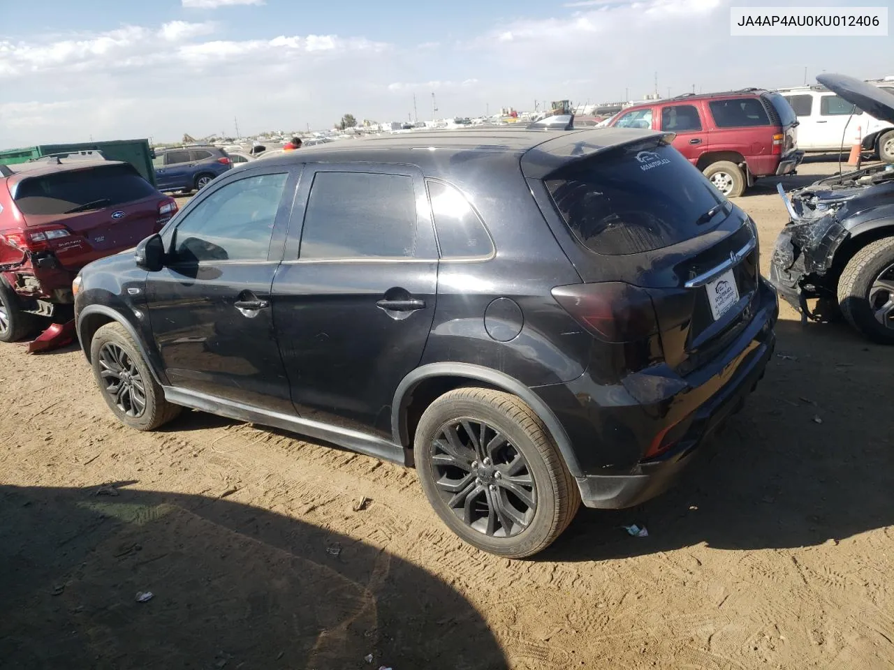 2019 Mitsubishi Outlander Sport Se VIN: JA4AP4AU0KU012406 Lot: 76044144