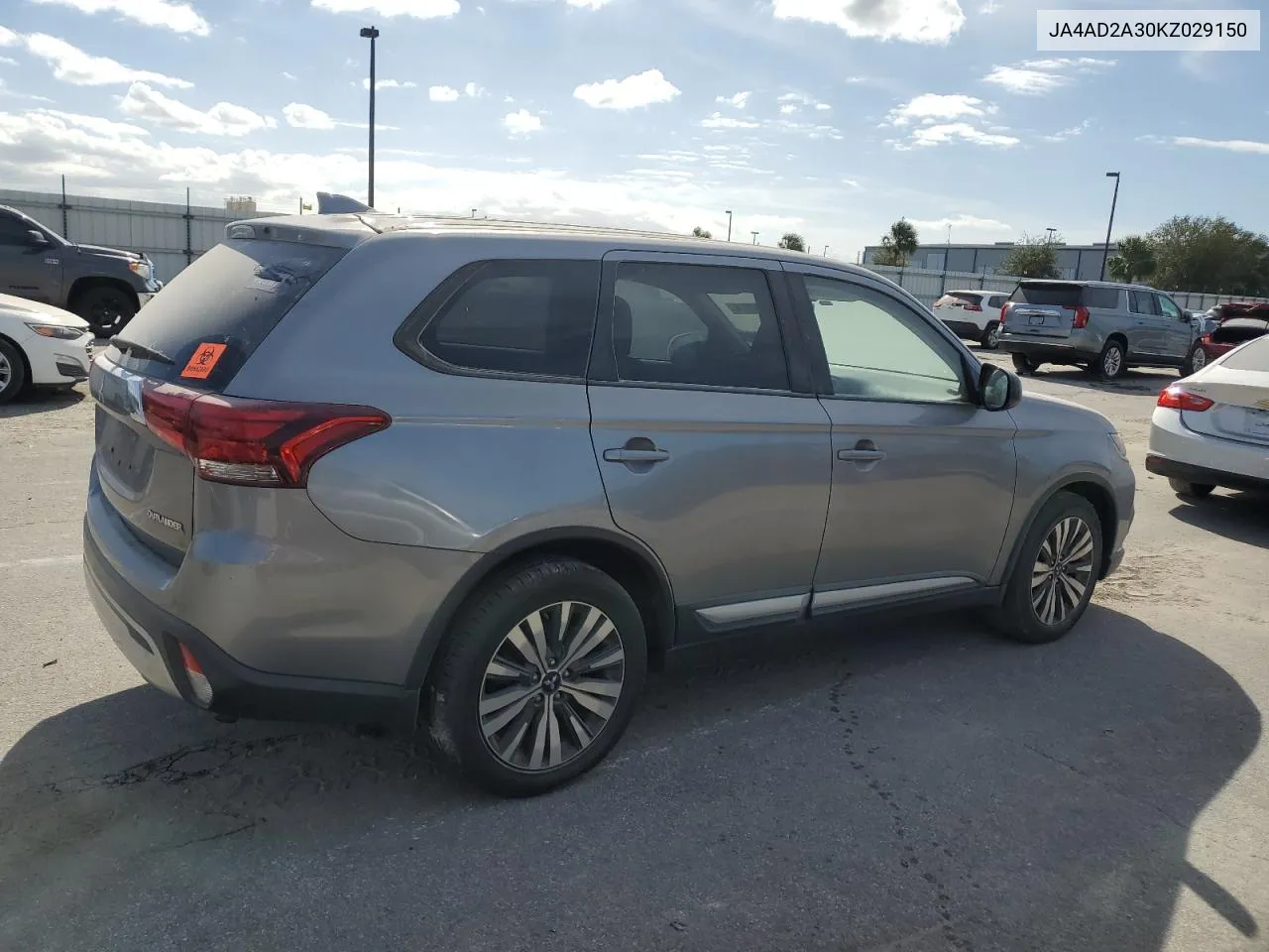 2019 Mitsubishi Outlander Es VIN: JA4AD2A30KZ029150 Lot: 76194374