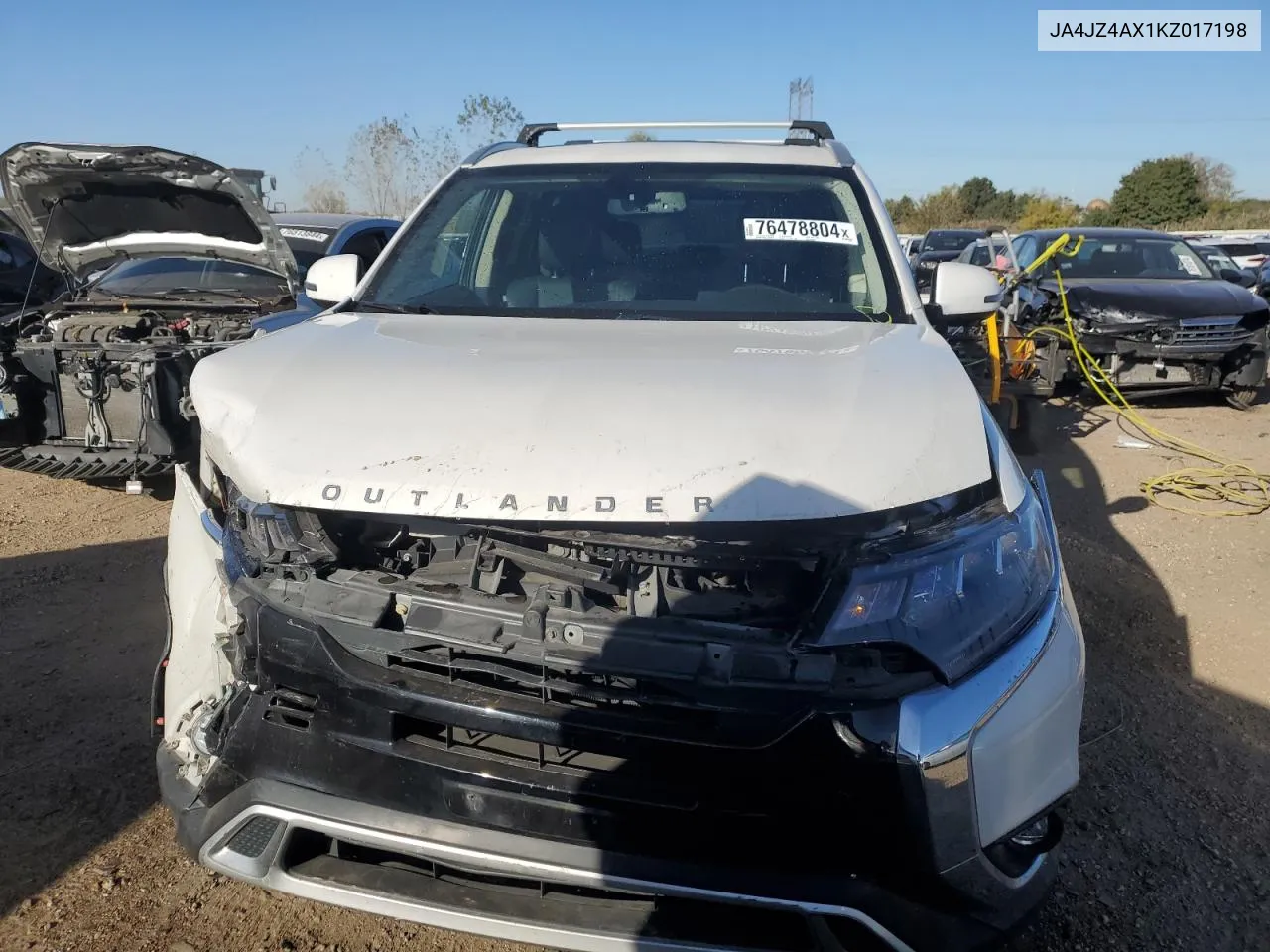 2019 Mitsubishi Outlander Gt VIN: JA4JZ4AX1KZ017198 Lot: 76478804