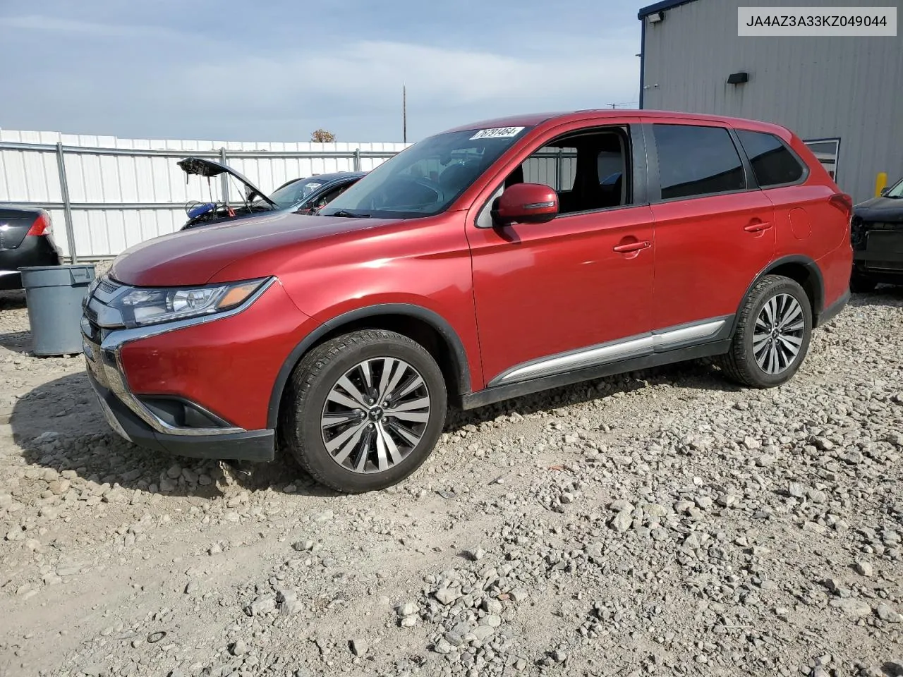 2019 Mitsubishi Outlander Se VIN: JA4AZ3A33KZ049044 Lot: 76791464