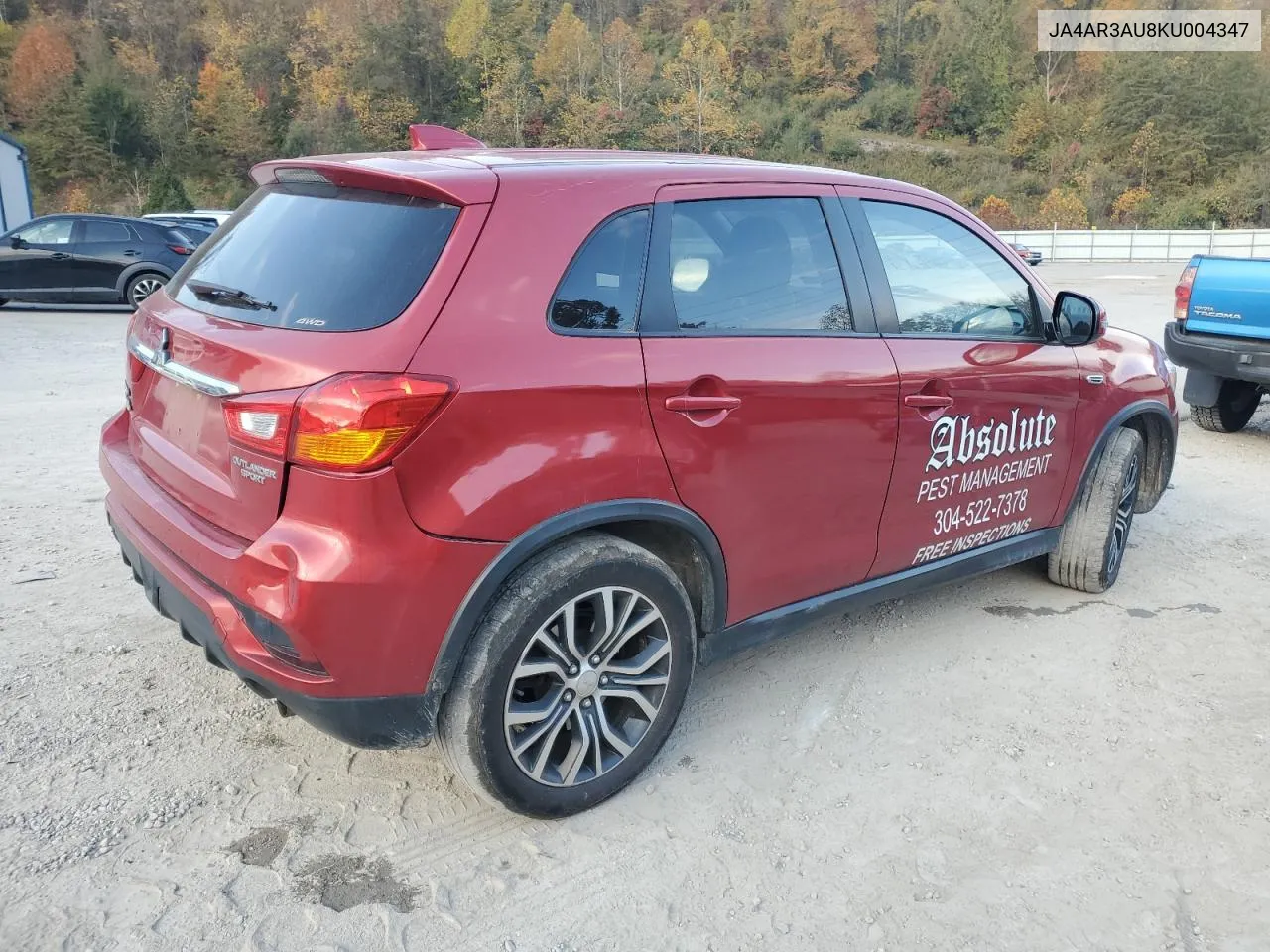 2019 Mitsubishi Outlander Sport Es VIN: JA4AR3AU8KU004347 Lot: 77005094