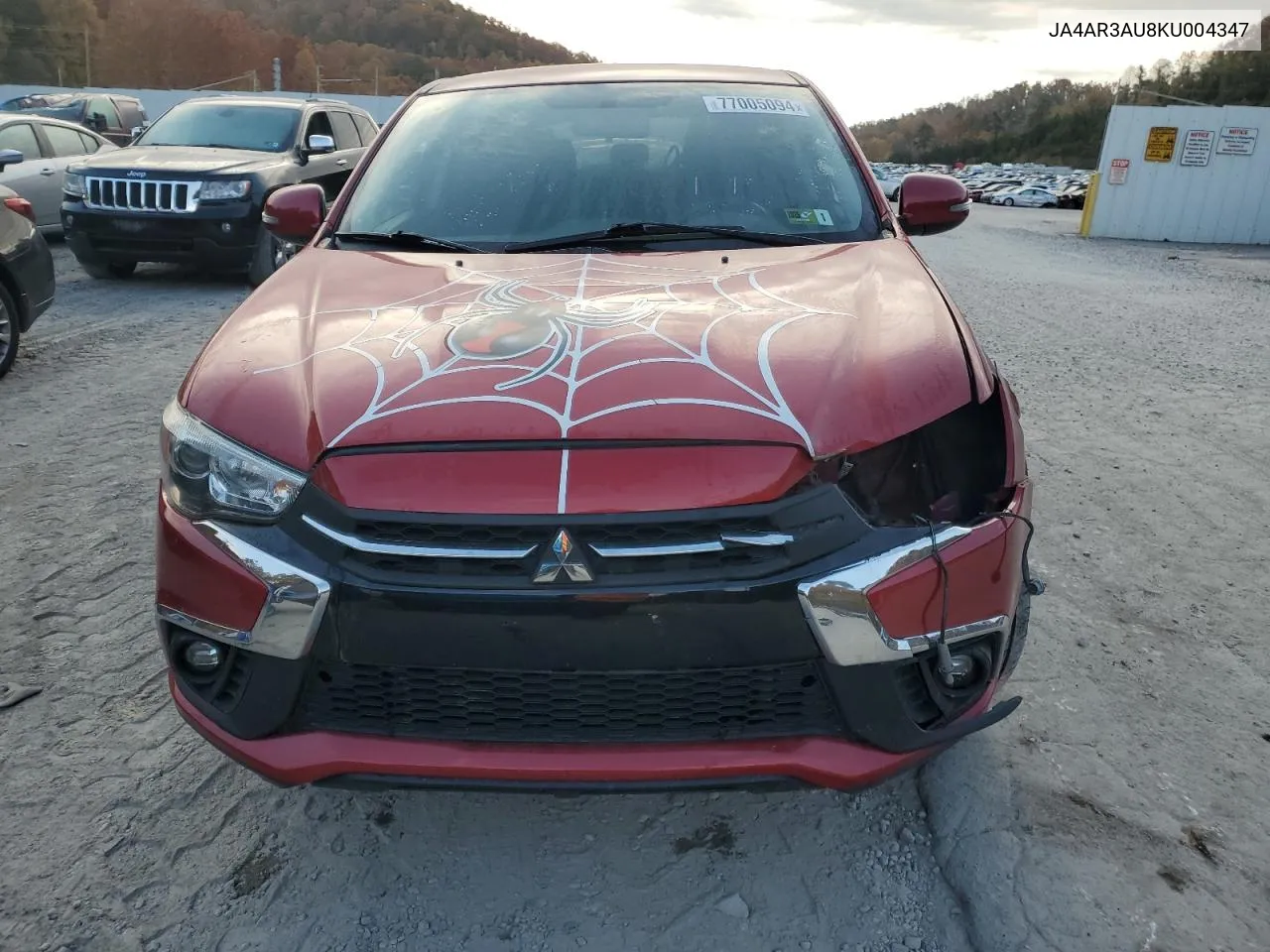 2019 Mitsubishi Outlander Sport Es VIN: JA4AR3AU8KU004347 Lot: 77005094