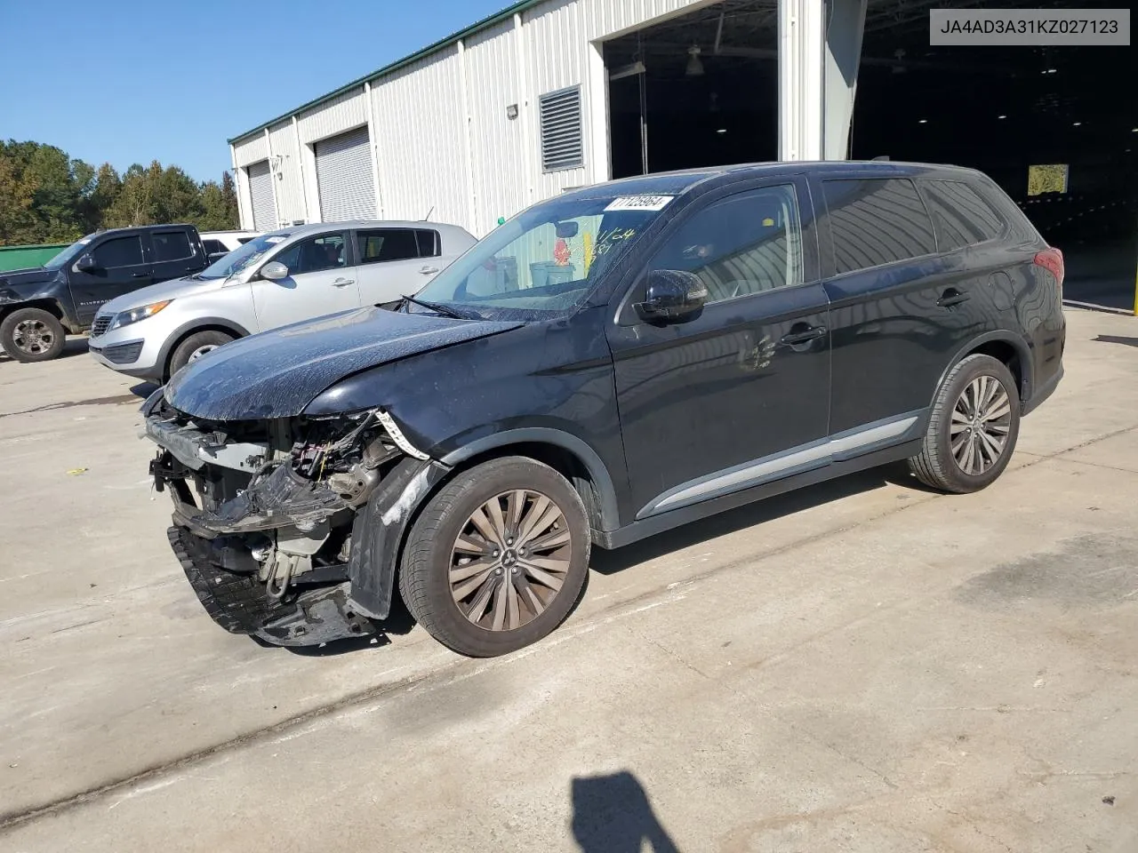 2019 Mitsubishi Outlander Se VIN: JA4AD3A31KZ027123 Lot: 77125964