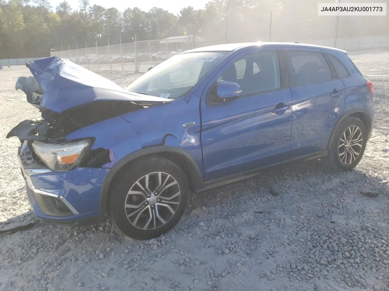 2019 Mitsubishi Outlander Sport Es VIN: JA4AP3AU2KU001773 Lot: 77138324