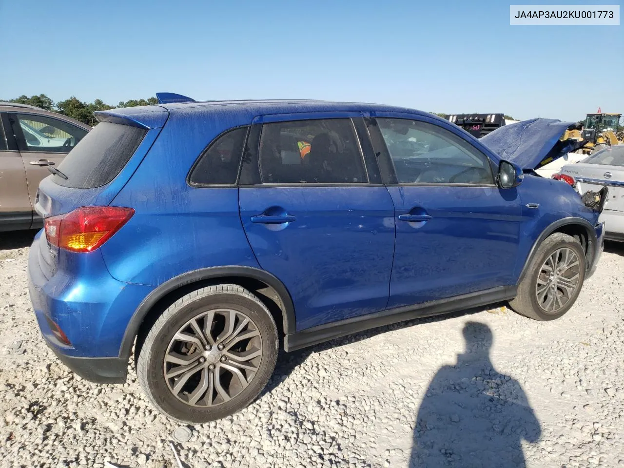 2019 Mitsubishi Outlander Sport Es VIN: JA4AP3AU2KU001773 Lot: 77138324