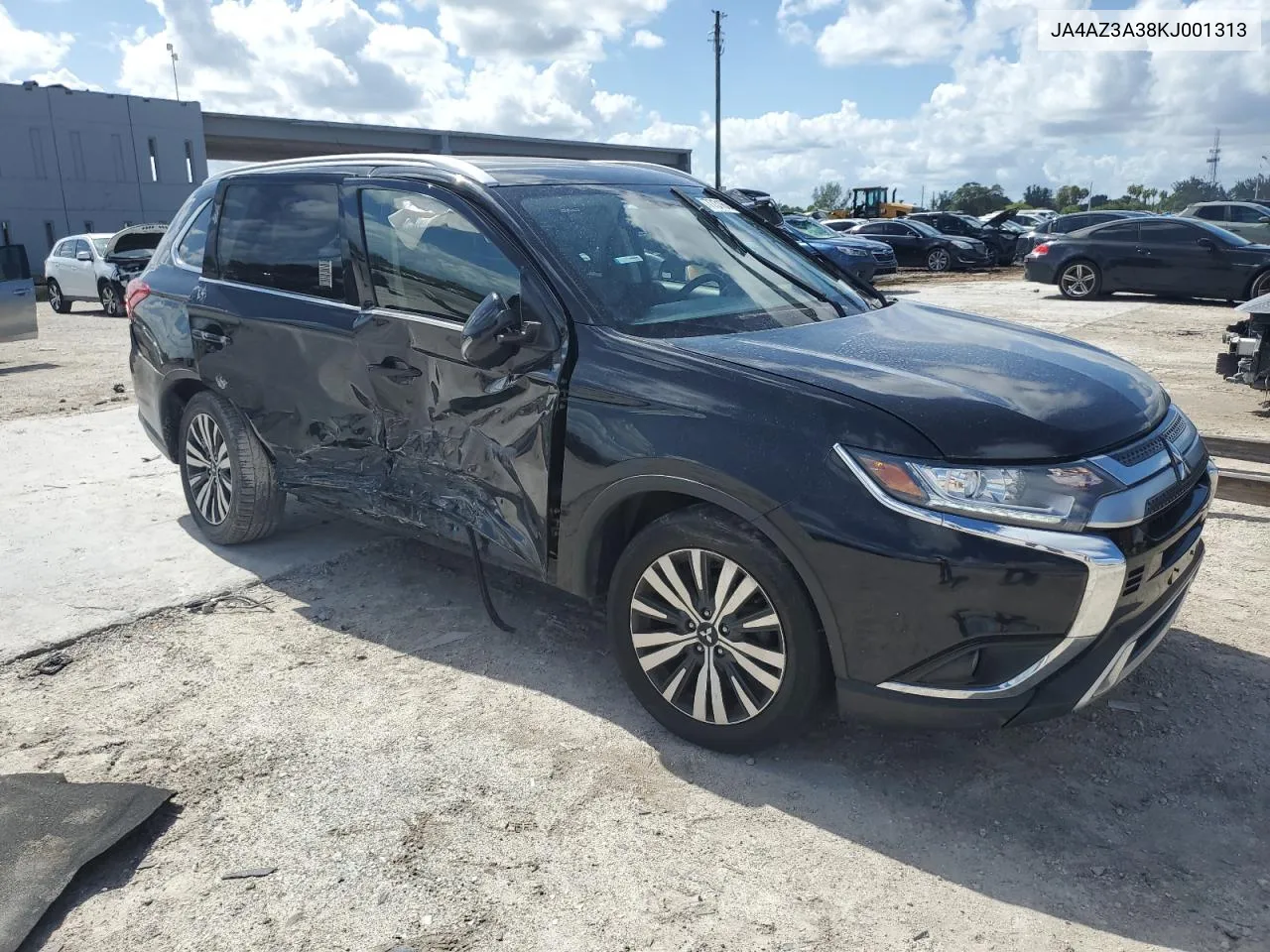 2019 Mitsubishi Outlander Se VIN: JA4AZ3A38KJ001313 Lot: 77316364