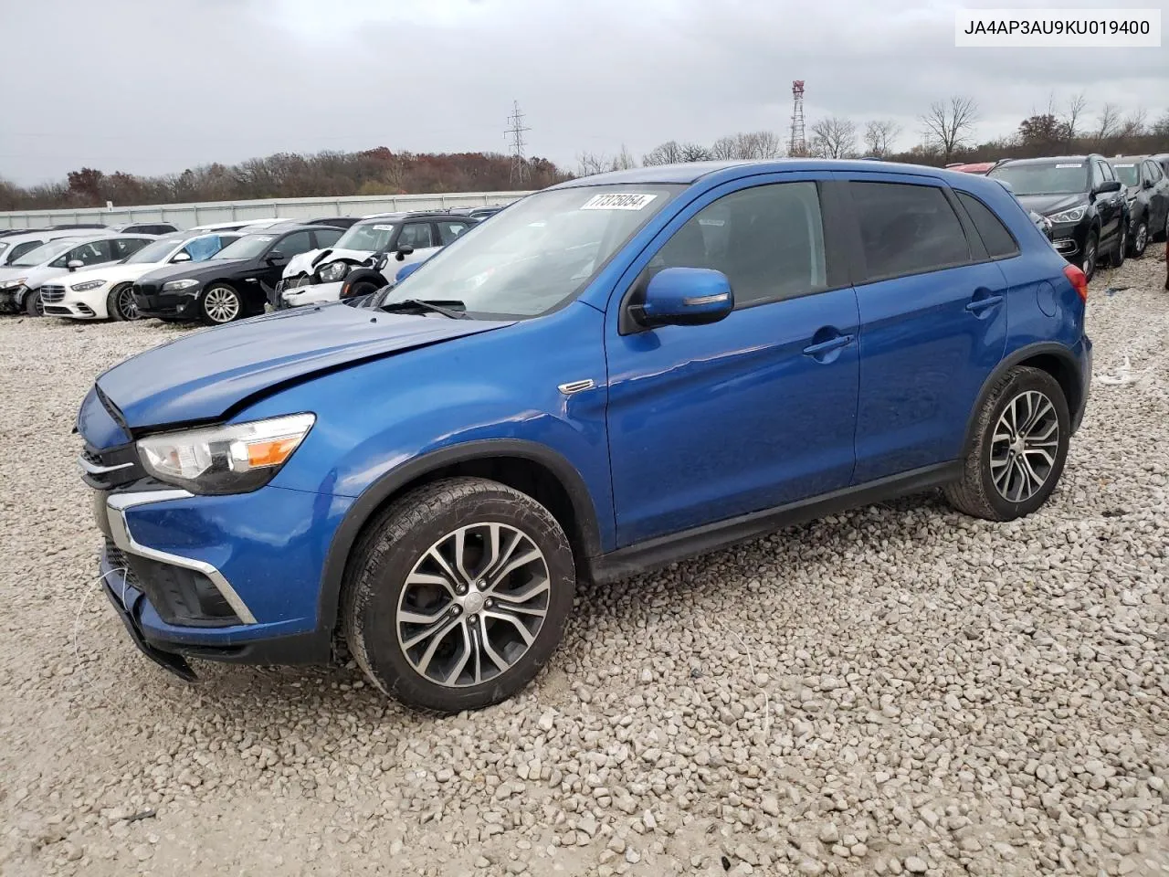 2019 Mitsubishi Outlander Sport Es VIN: JA4AP3AU9KU019400 Lot: 77375054