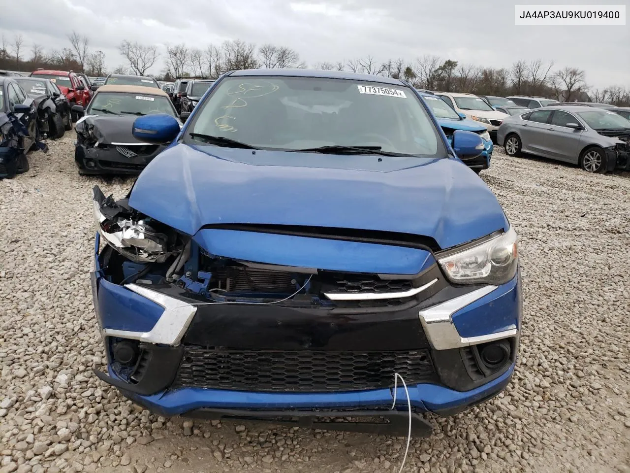 2019 Mitsubishi Outlander Sport Es VIN: JA4AP3AU9KU019400 Lot: 77375054