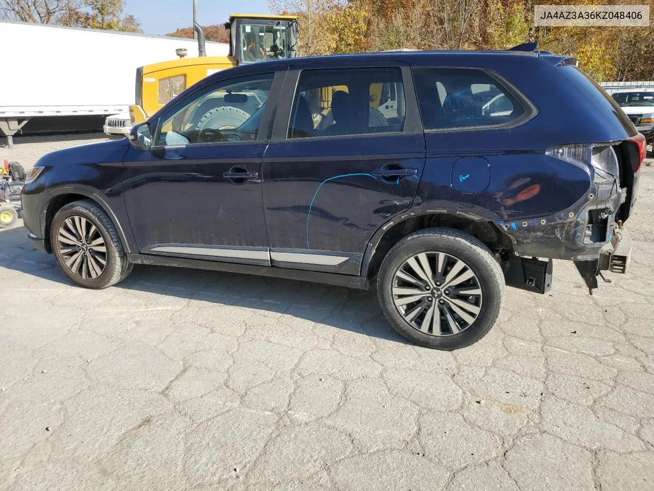 2019 Mitsubishi Outlander Se VIN: JA4AZ3A36KZ048406 Lot: 77646524