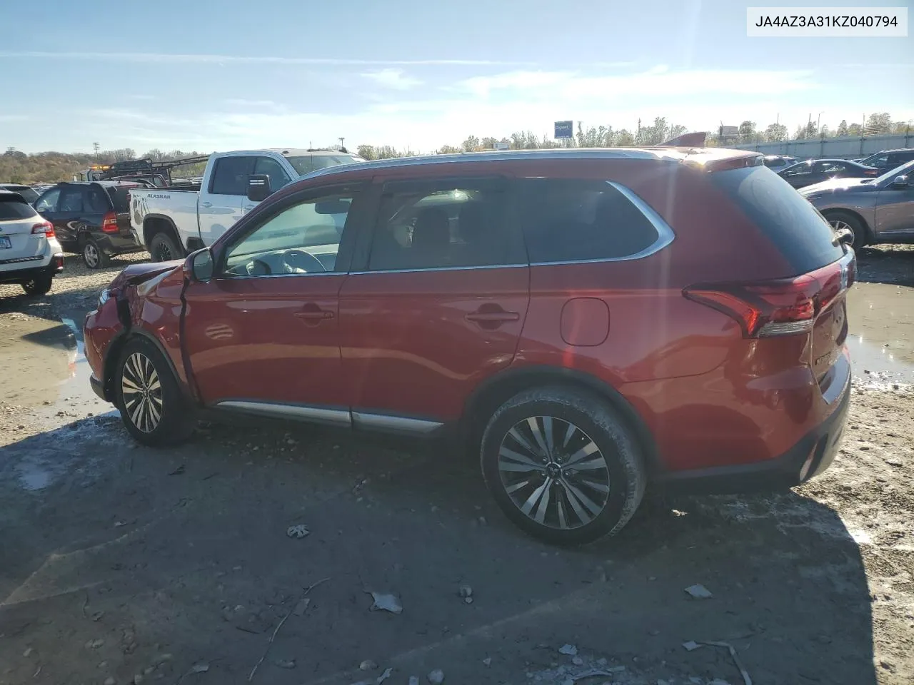 2019 Mitsubishi Outlander Se VIN: JA4AZ3A31KZ040794 Lot: 78075554