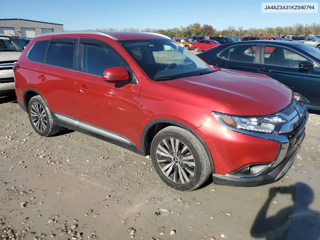 2019 Mitsubishi Outlander Se VIN: JA4AZ3A31KZ040794 Lot: 78075554