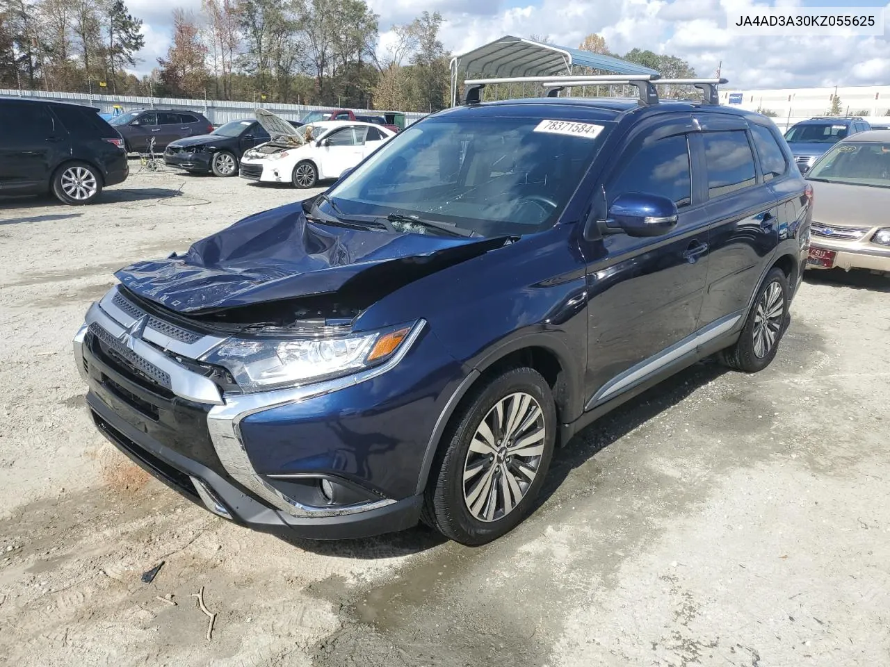 2019 Mitsubishi Outlander Se VIN: JA4AD3A30KZ055625 Lot: 78371584