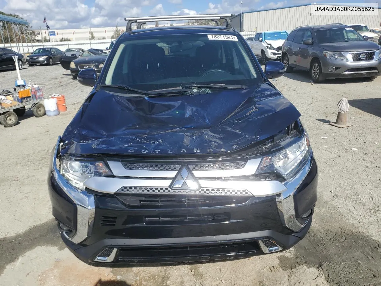 2019 Mitsubishi Outlander Se VIN: JA4AD3A30KZ055625 Lot: 78371584