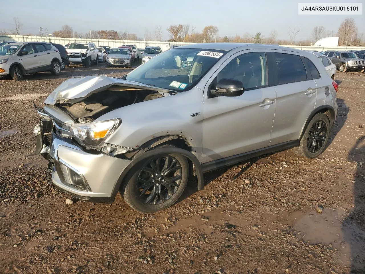 2019 Mitsubishi Outlander Sport Es VIN: JA4AR3AU3KU016101 Lot: 78382534