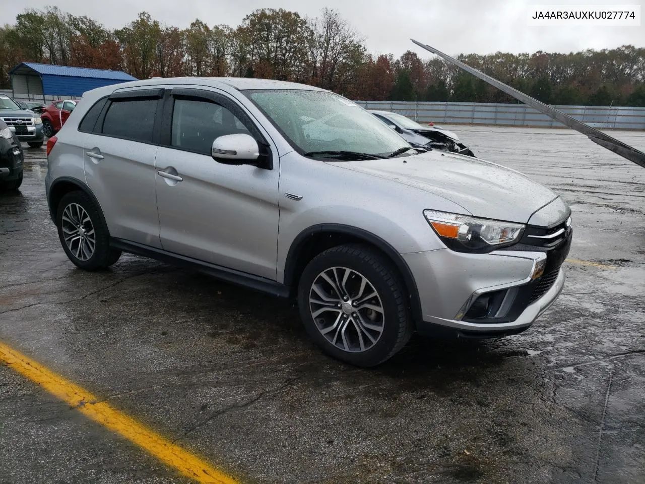 2019 Mitsubishi Outlander Sport Es VIN: JA4AR3AUXKU027774 Lot: 78994544