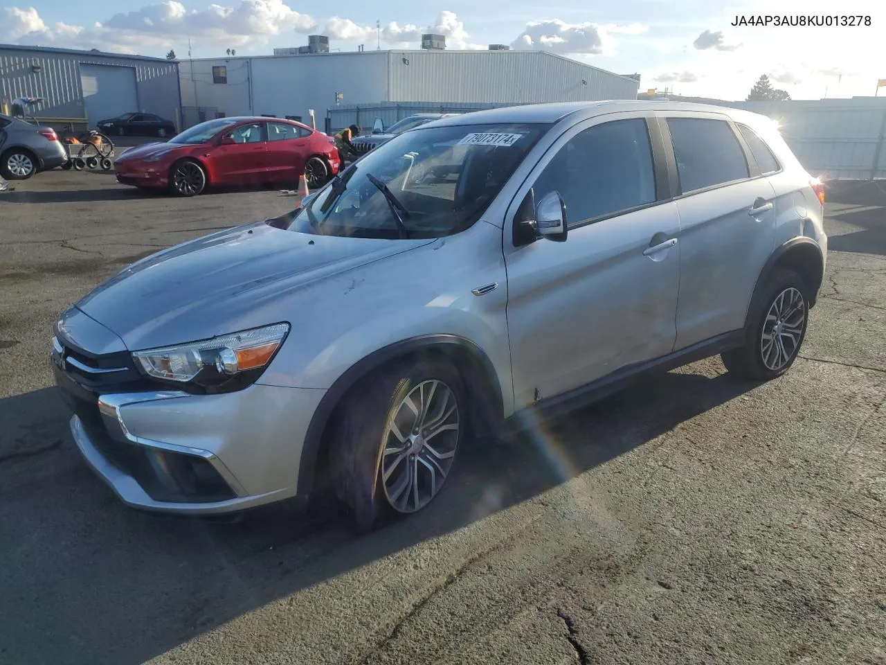 2019 Mitsubishi Outlander Sport Es VIN: JA4AP3AU8KU013278 Lot: 79073174