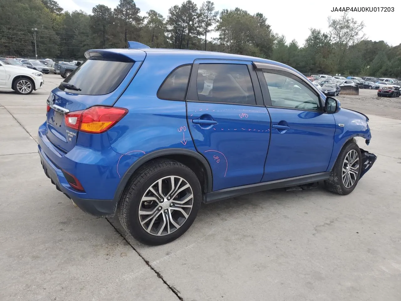 2019 Mitsubishi Outlander Sport Se VIN: JA4AP4AU0KU017203 Lot: 79469194