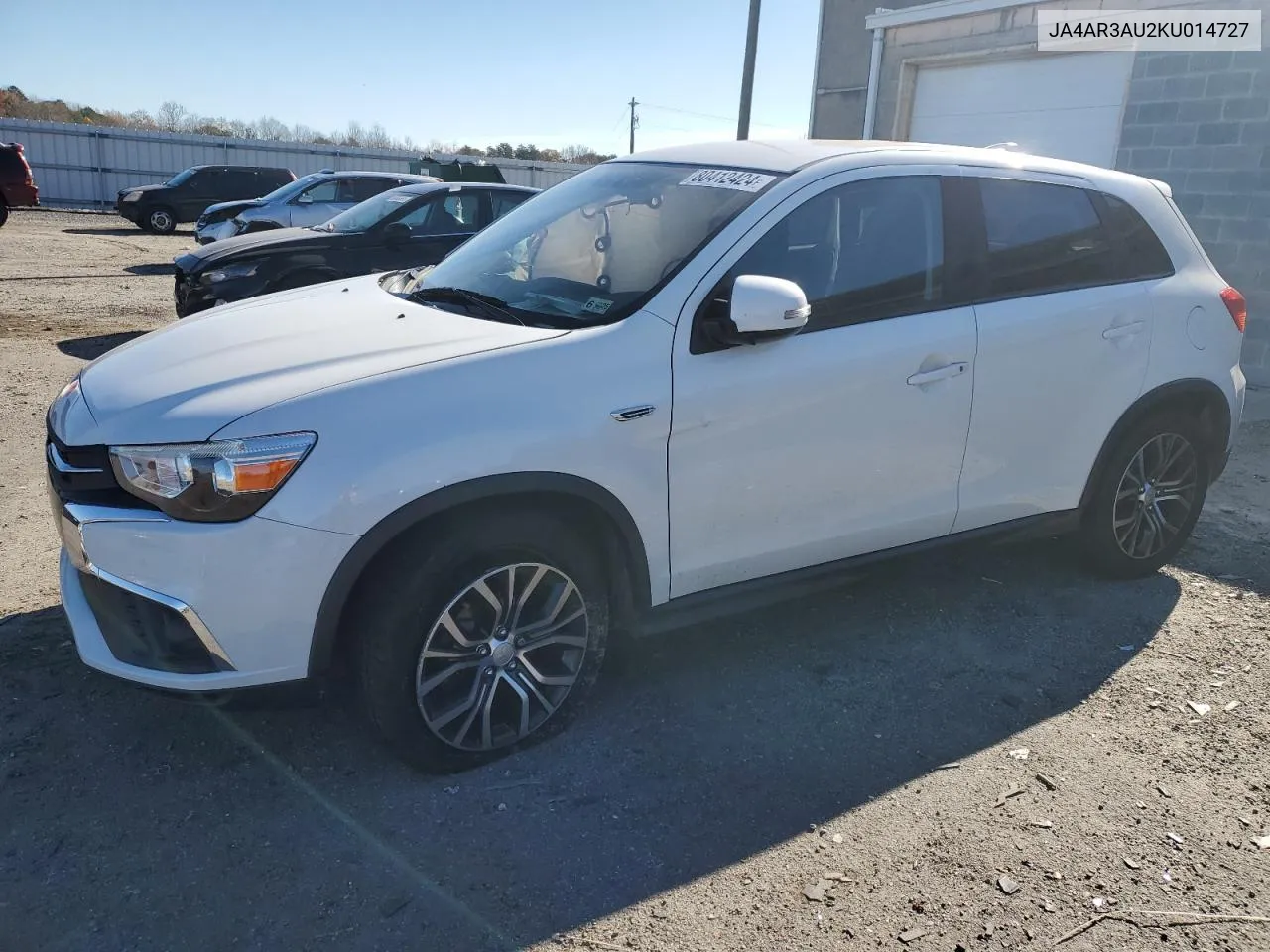 2019 Mitsubishi Outlander Sport Es VIN: JA4AR3AU2KU014727 Lot: 80412424