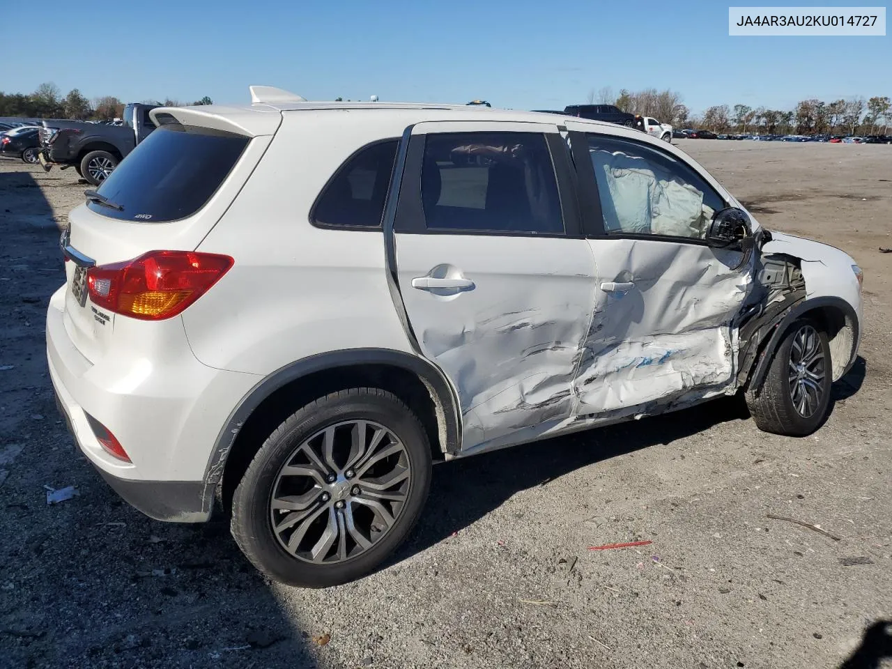 2019 Mitsubishi Outlander Sport Es VIN: JA4AR3AU2KU014727 Lot: 80412424