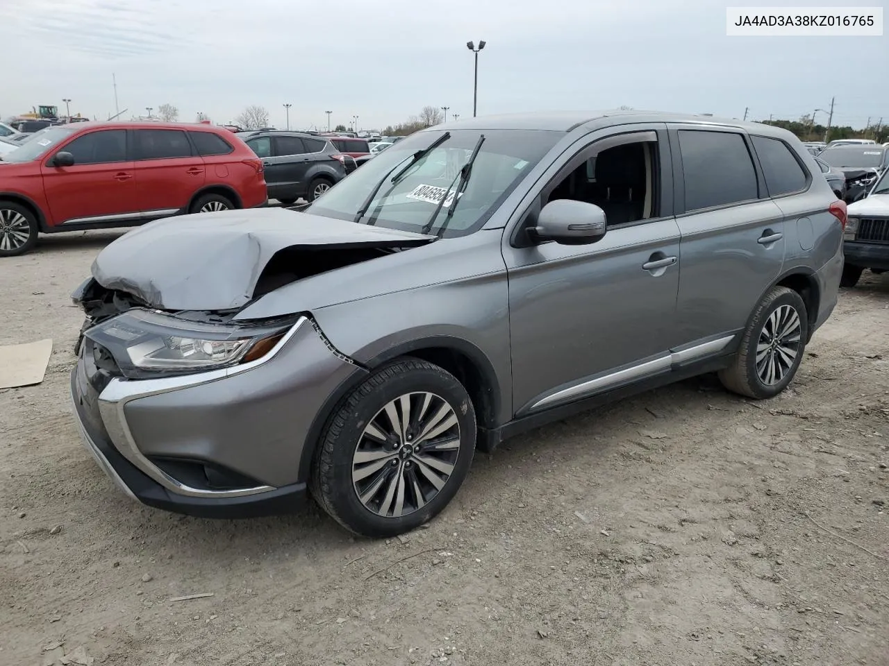 2019 Mitsubishi Outlander Se VIN: JA4AD3A38KZ016765 Lot: 80469564