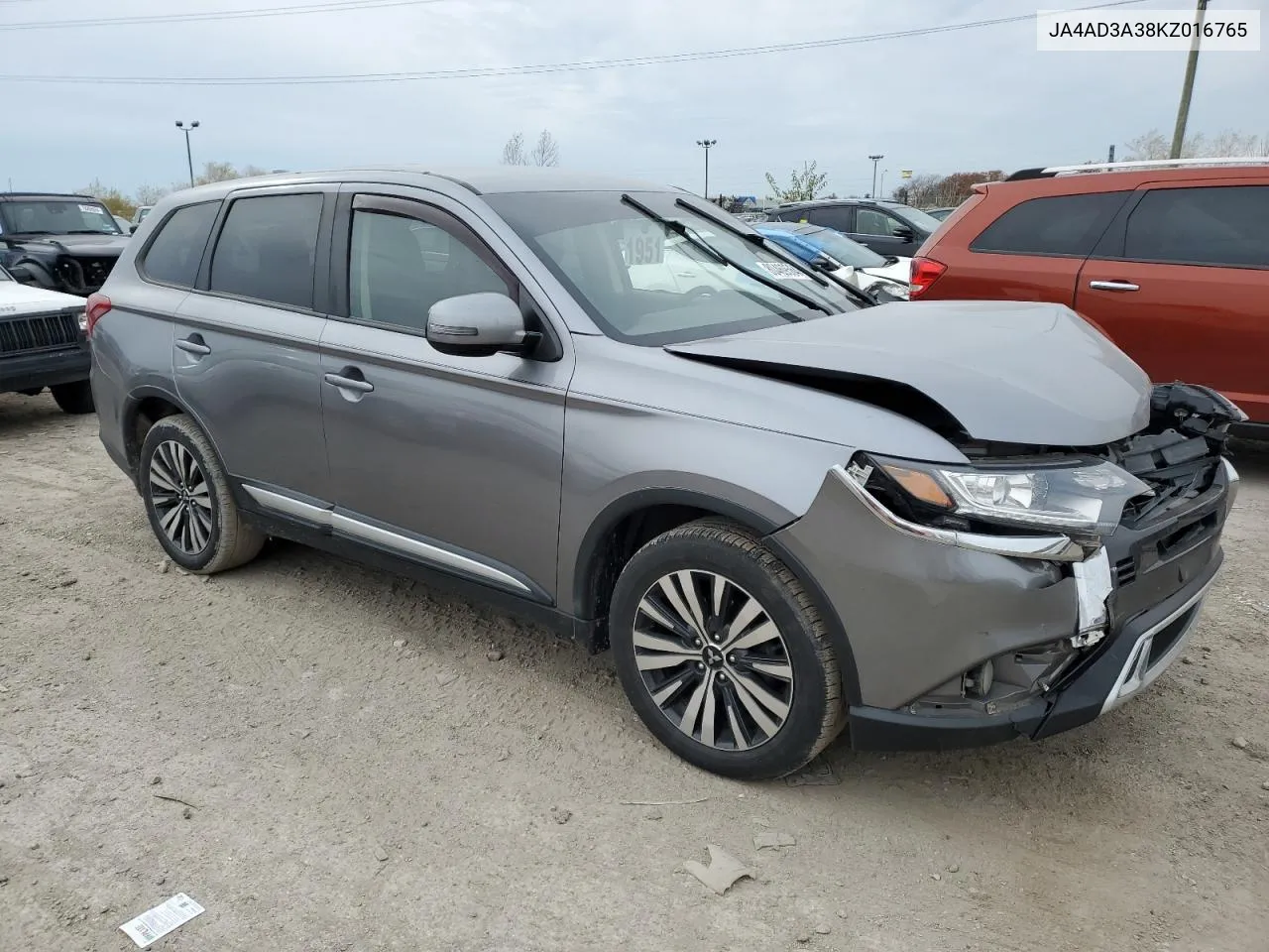 2019 Mitsubishi Outlander Se VIN: JA4AD3A38KZ016765 Lot: 80469564