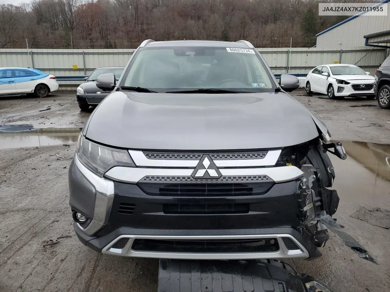 2019 Mitsubishi Outlander Gt VIN: JA4JZ4AX7KZ011955 Lot: 80625734