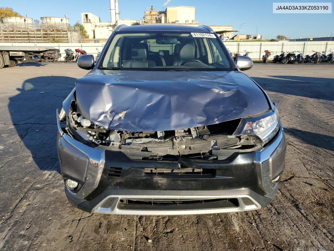 2019 Mitsubishi Outlander Se VIN: JA4AD3A33KZ053190 Lot: 81192174