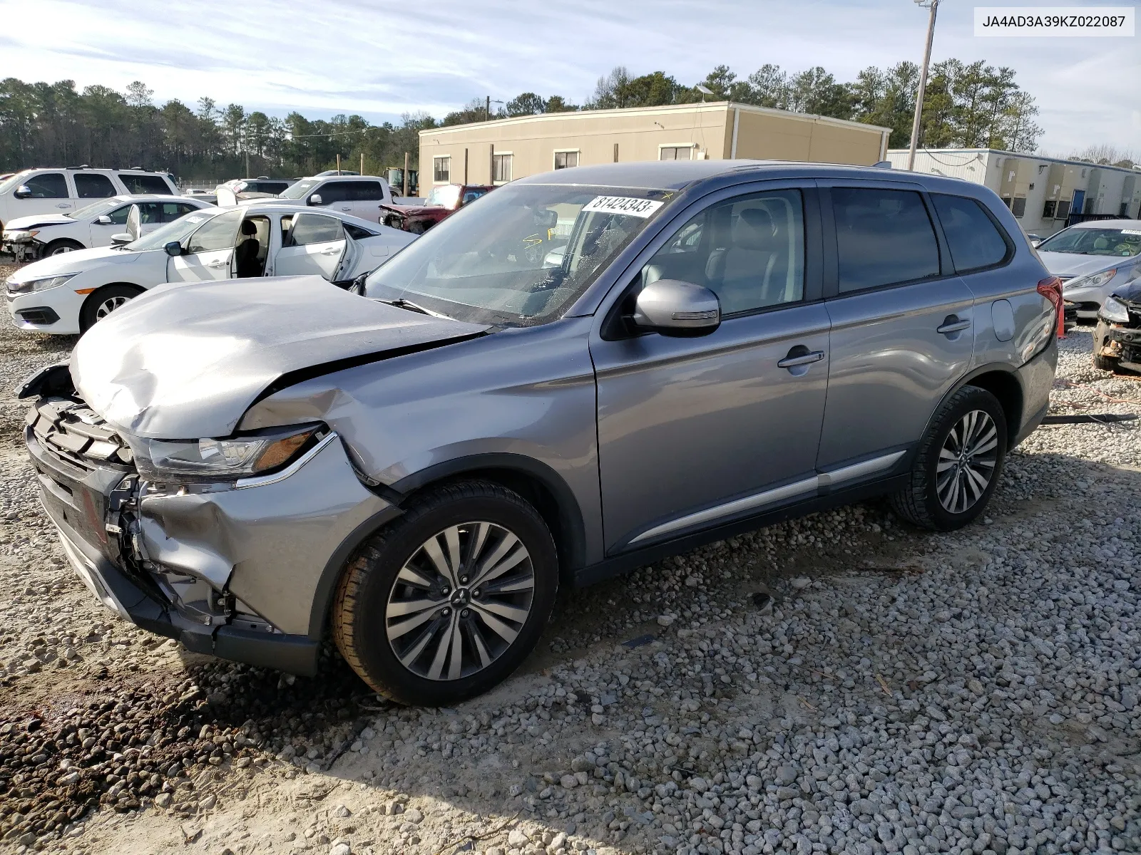 2019 Mitsubishi Outlander Se VIN: JA4AD3A39KZ022087 Lot: 81424343