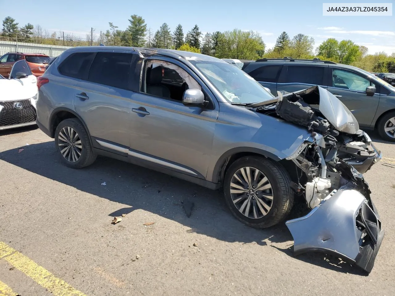 2020 Mitsubishi Outlander Se VIN: JA4AZ3A37LZ045354 Lot: 52326544