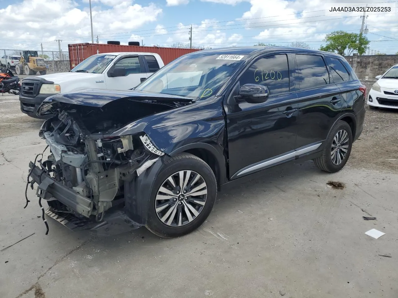 2020 Mitsubishi Outlander Se VIN: JA4AD3A32LZ025253 Lot: 52811664