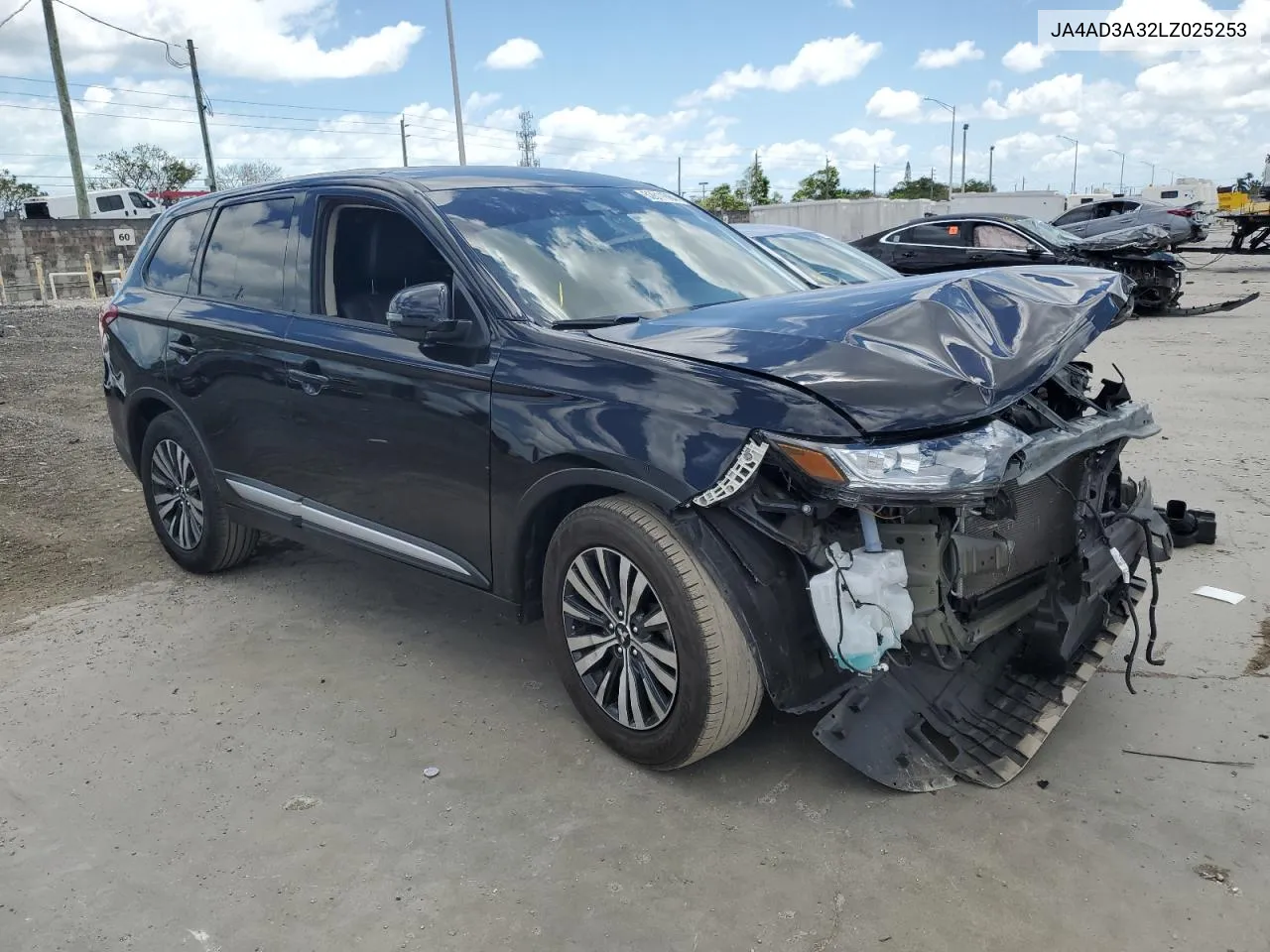 2020 Mitsubishi Outlander Se VIN: JA4AD3A32LZ025253 Lot: 52811664