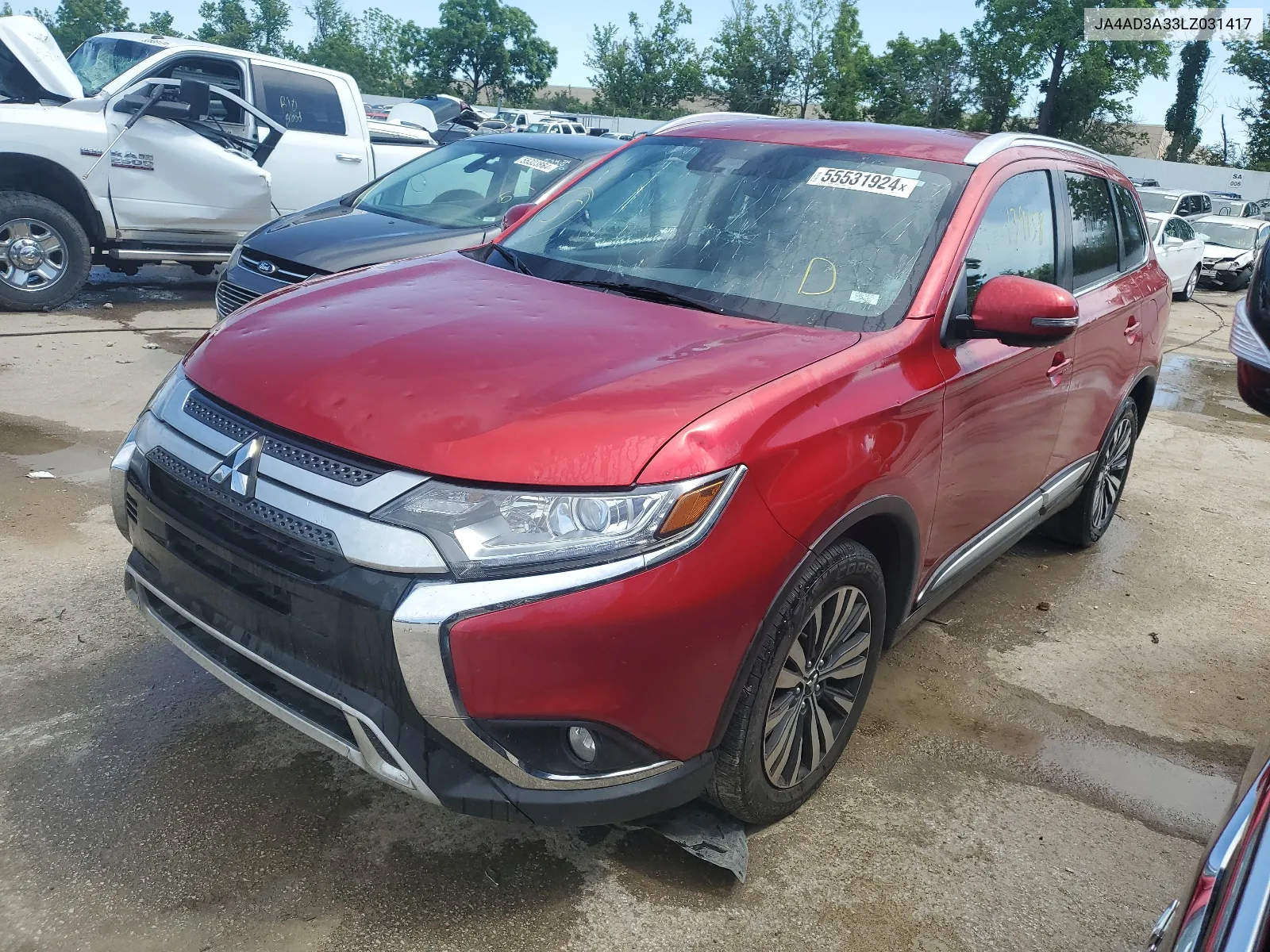 JA4AD3A33LZ031417 2020 Mitsubishi Outlander Se