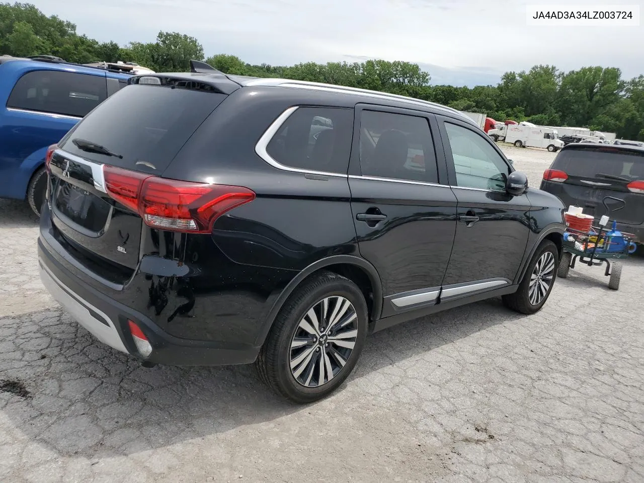 2020 Mitsubishi Outlander Se VIN: JA4AD3A34LZ003724 Lot: 56123934