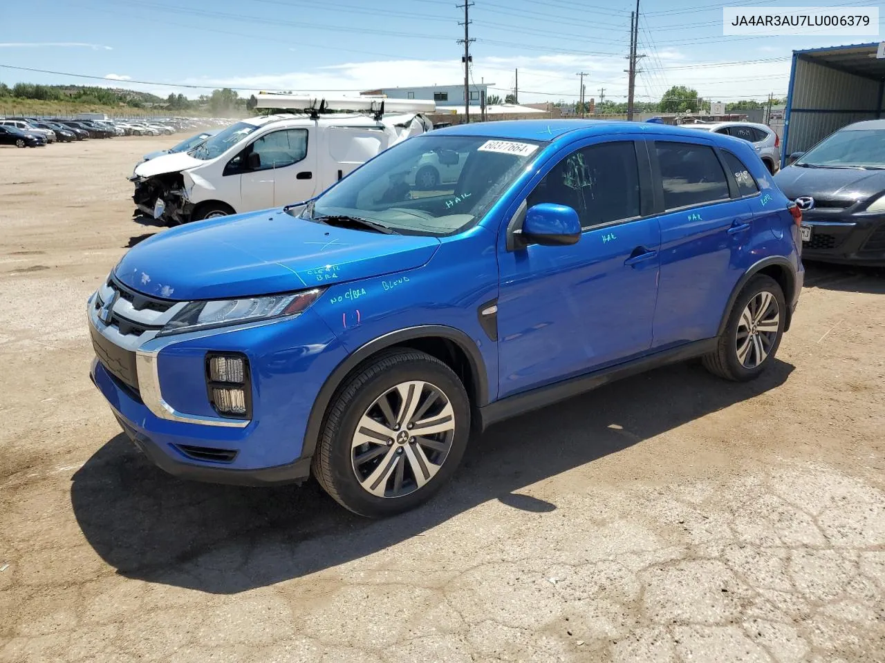 2020 Mitsubishi Outlander Sport Es VIN: JA4AR3AU7LU006379 Lot: 60377664