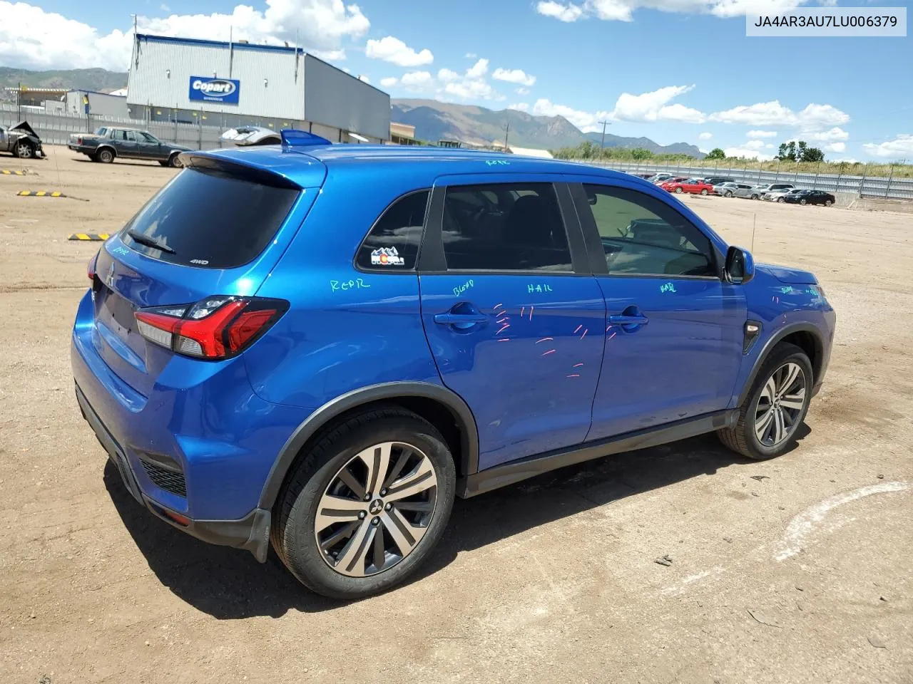 2020 Mitsubishi Outlander Sport Es VIN: JA4AR3AU7LU006379 Lot: 60377664