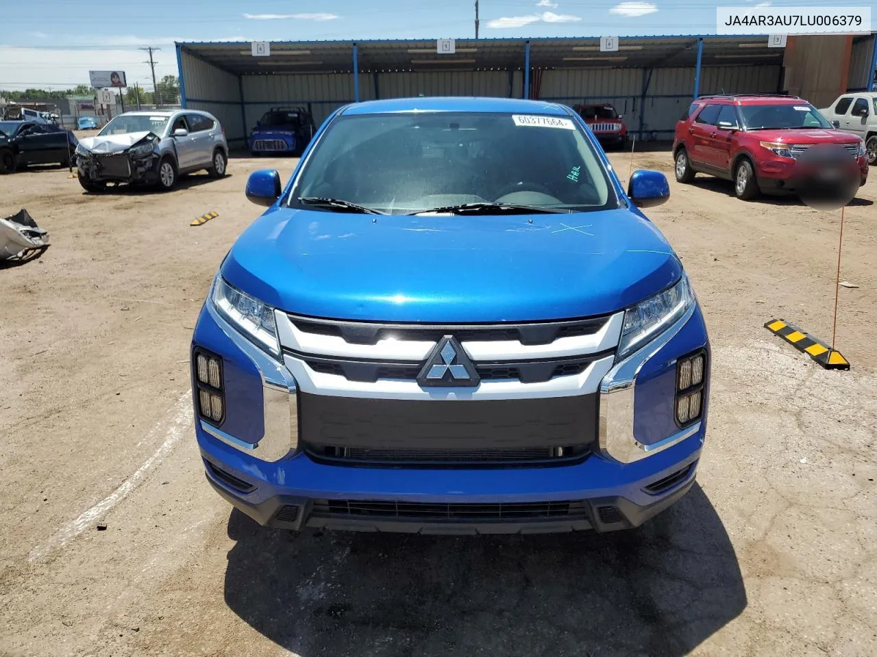 2020 Mitsubishi Outlander Sport Es VIN: JA4AR3AU7LU006379 Lot: 60377664