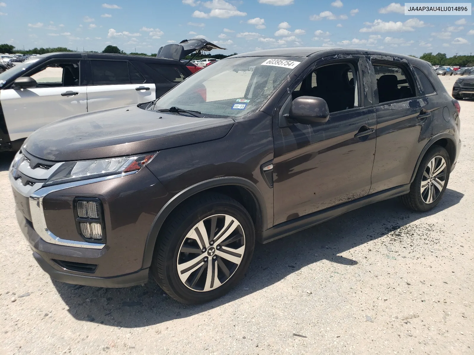 2020 Mitsubishi Outlander Sport Es VIN: JA4AP3AU4LU014896 Lot: 60395754