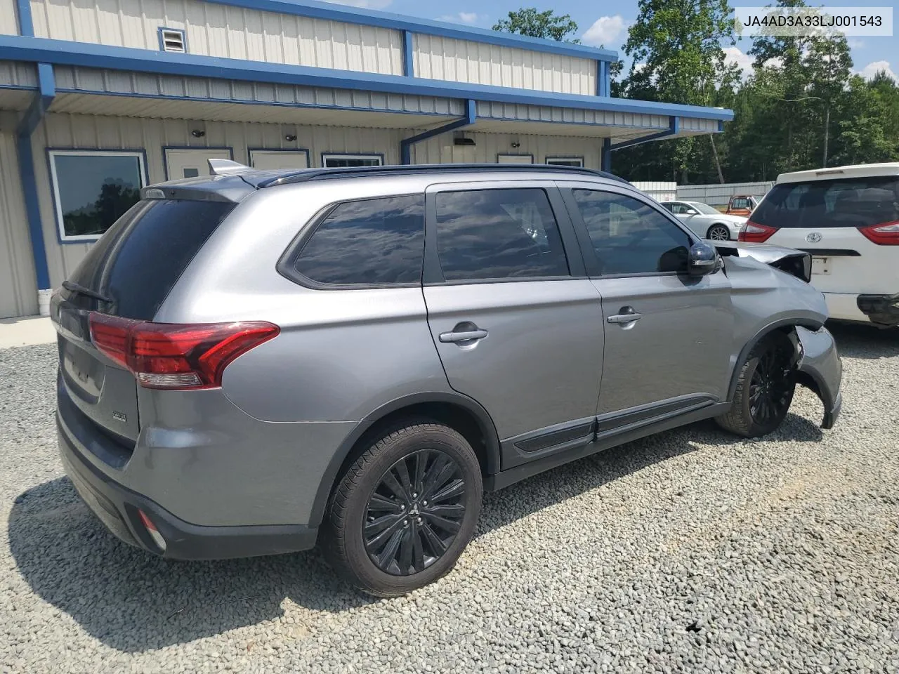 2020 Mitsubishi Outlander Se VIN: JA4AD3A33LJ001543 Lot: 61948174