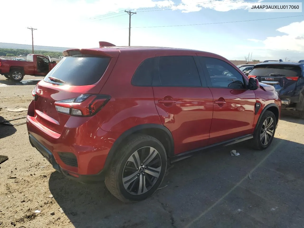 2020 Mitsubishi Outlander Sport Es VIN: JA4AP3AUXLU017060 Lot: 62260364