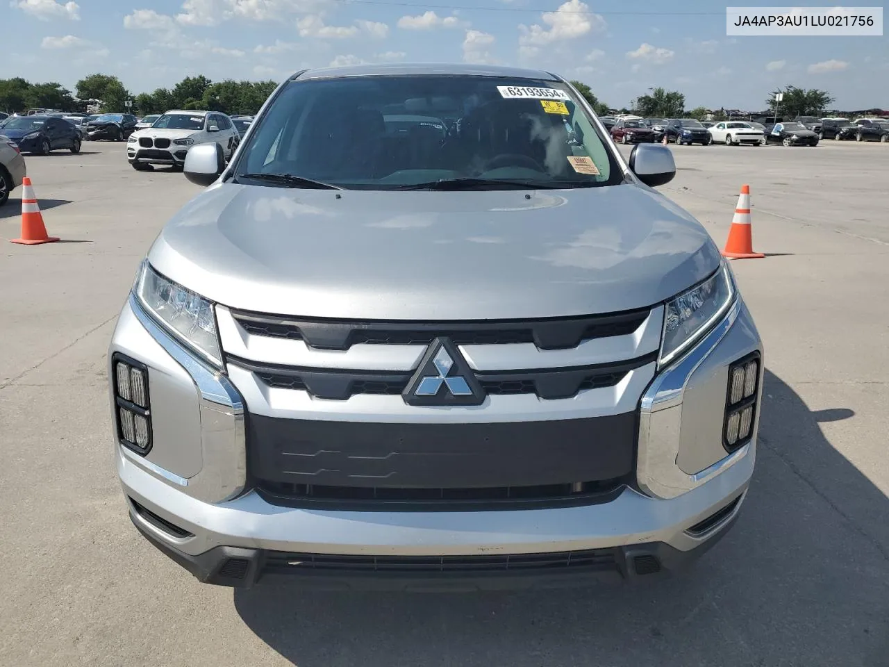 2020 Mitsubishi Outlander Sport Es VIN: JA4AP3AU1LU021756 Lot: 63193654