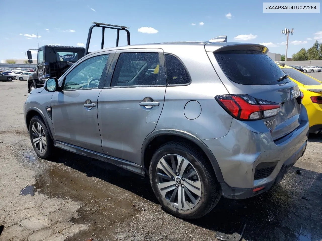 2020 Mitsubishi Outlander Sport Es VIN: JA4AP3AU4LU022254 Lot: 66123424