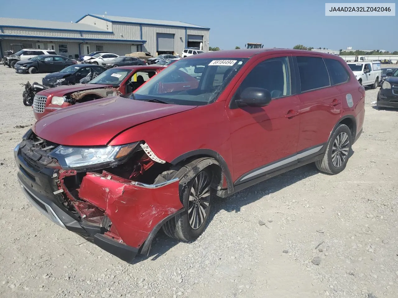 2020 Mitsubishi Outlander Es VIN: JA4AD2A32LZ042046 Lot: 69184494