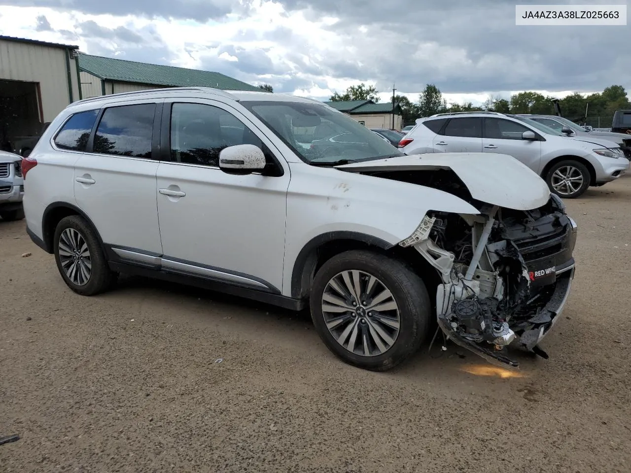 2020 Mitsubishi Outlander Se VIN: JA4AZ3A38LZ025663 Lot: 70607544