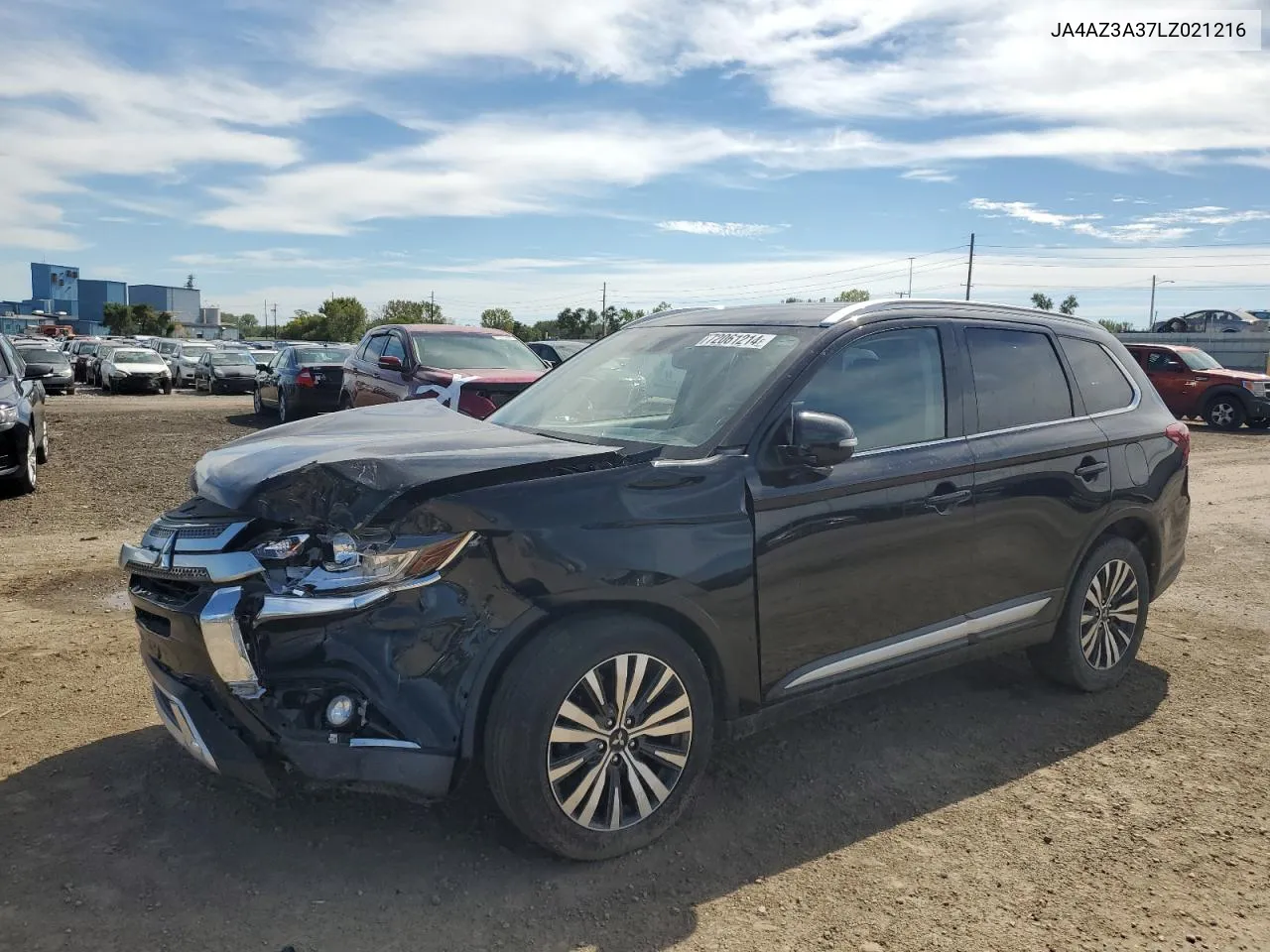 2020 Mitsubishi Outlander Se VIN: JA4AZ3A37LZ021216 Lot: 72061214