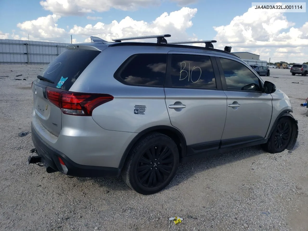 2020 Mitsubishi Outlander Se VIN: JA4AD3A32LJ001114 Lot: 72309814