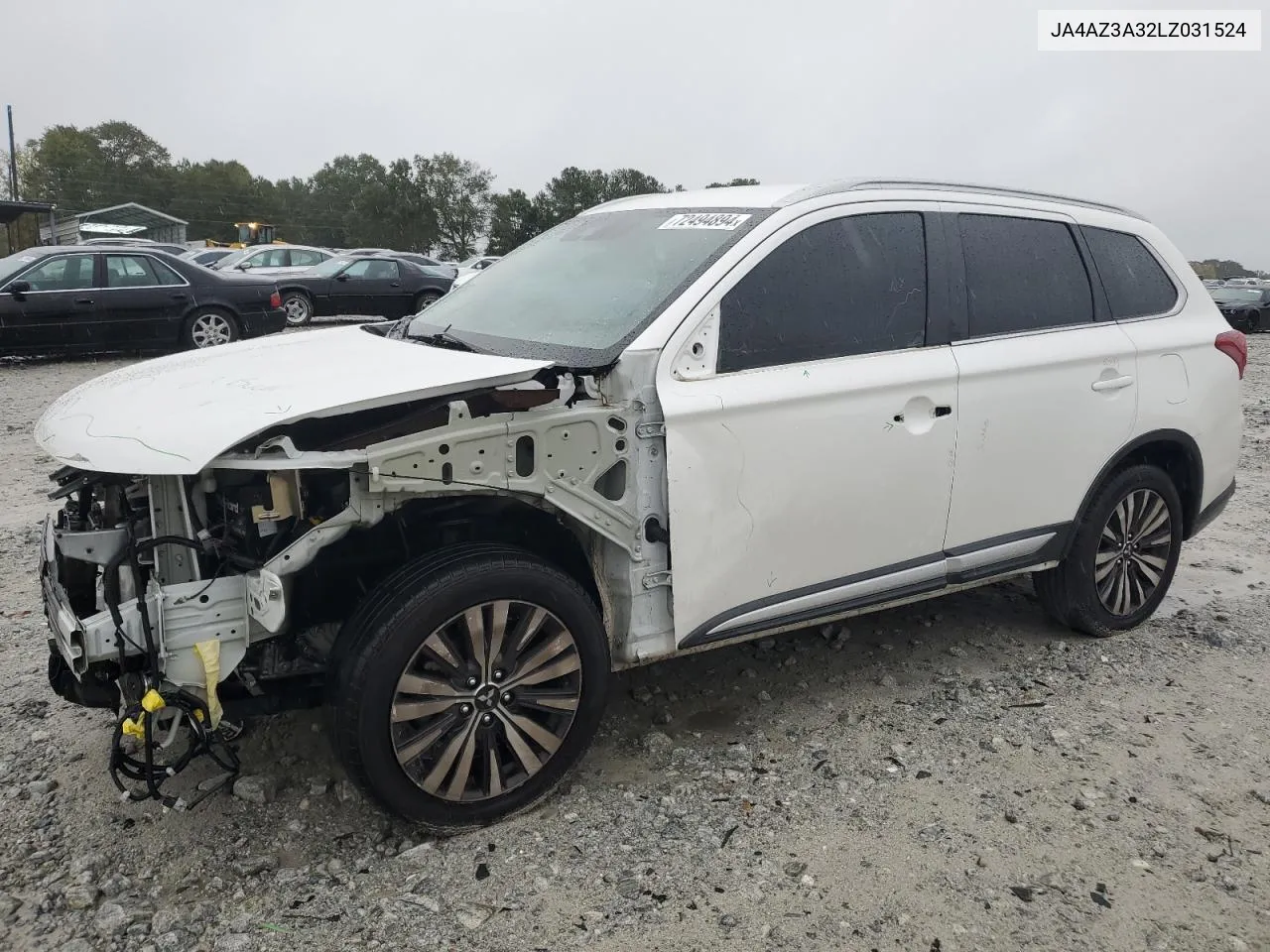 2020 Mitsubishi Outlander Se VIN: JA4AZ3A32LZ031524 Lot: 72494894