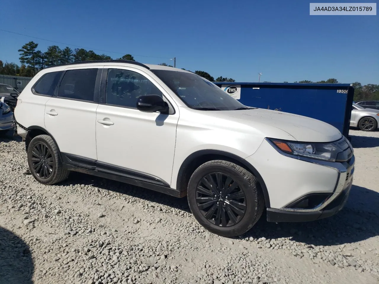 2020 Mitsubishi Outlander Se VIN: JA4AD3A34LZ015789 Lot: 72933114