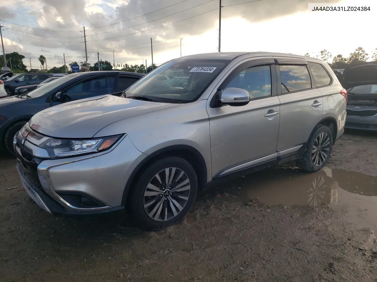 2020 Mitsubishi Outlander Se VIN: JA4AD3A31LZ024384 Lot: 73764334