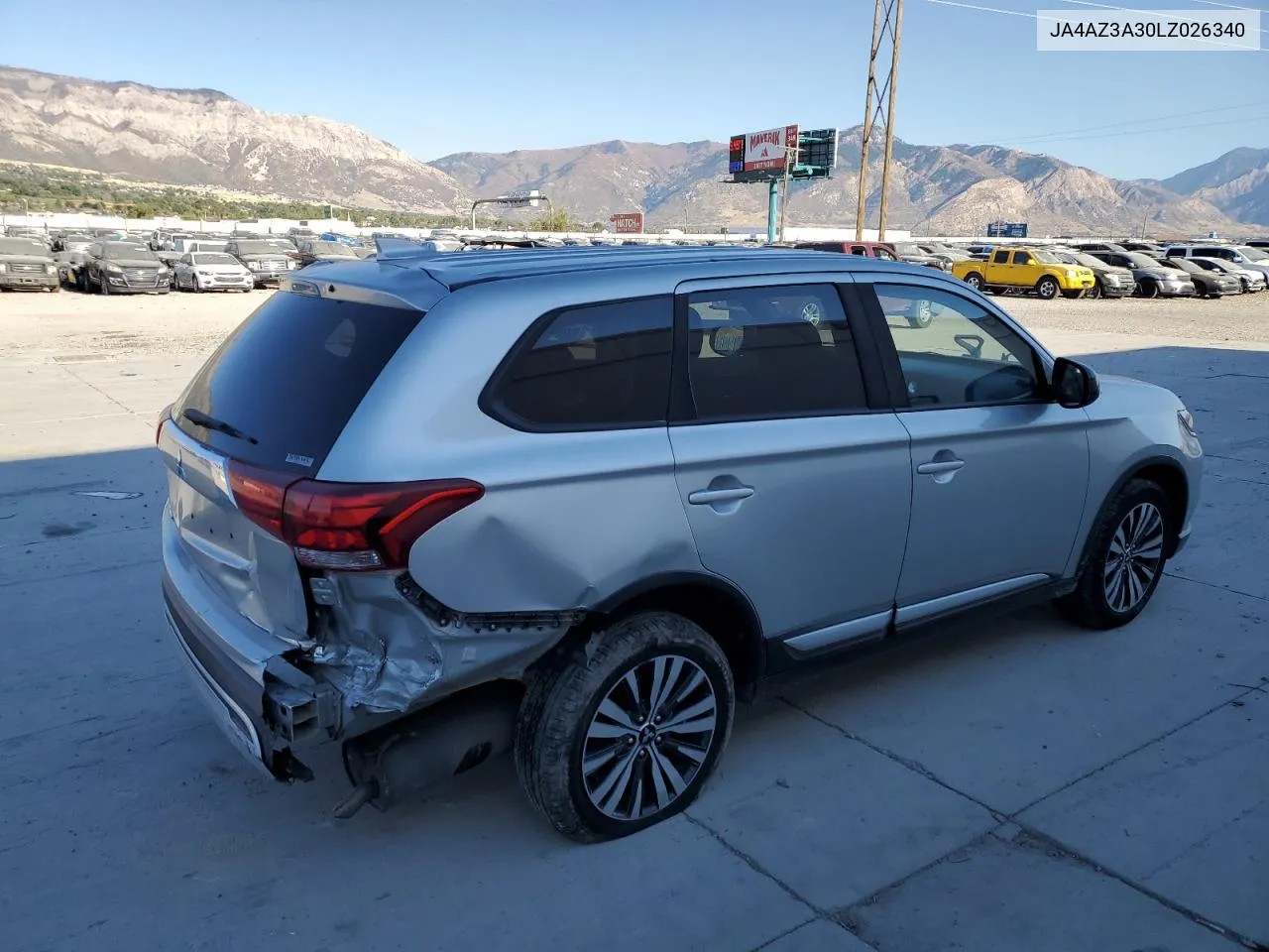 2020 Mitsubishi Outlander Se VIN: JA4AZ3A30LZ026340 Lot: 73807294