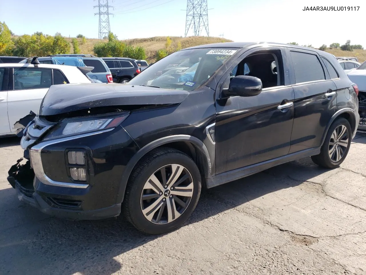 2020 Mitsubishi Outlander Sport Es VIN: JA4AR3AU9LU019117 Lot: 73894234